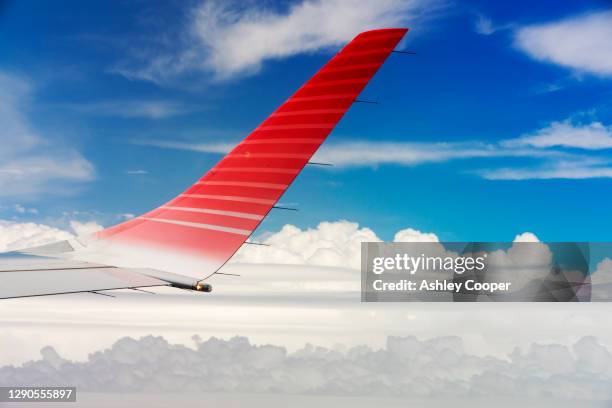 cumulo nimbus cloud seen from an airplane window over argentina. - cumulo stock pictures, royalty-free photos & images