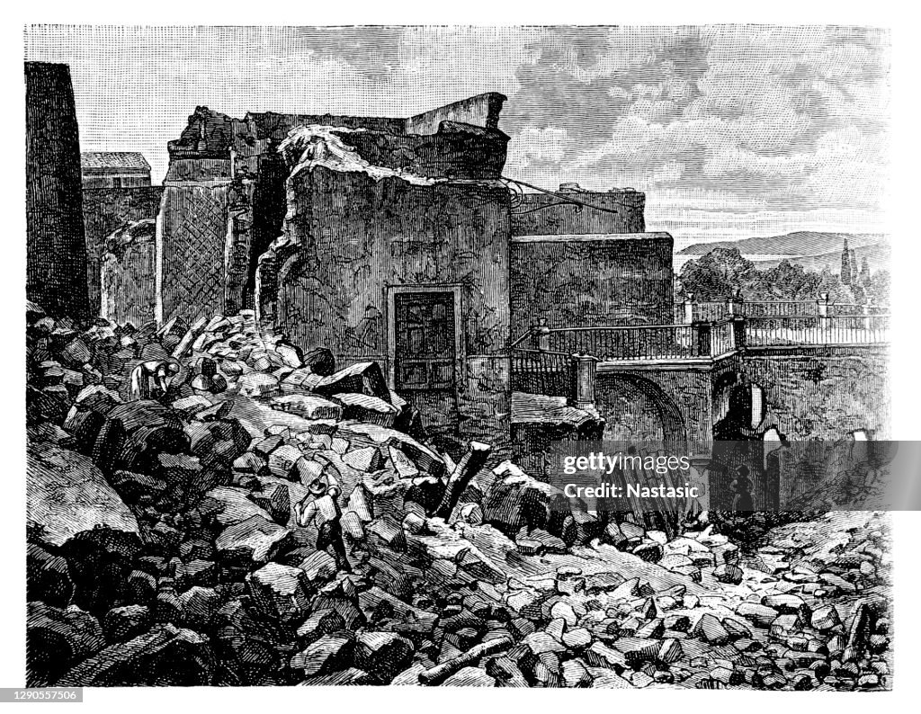 Casamicciola after the earthquake of 1883
