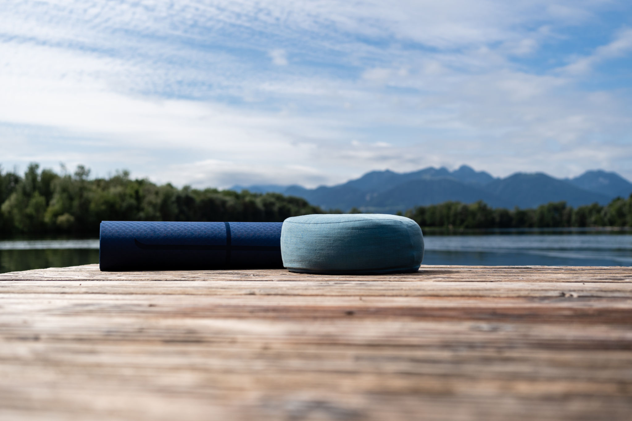 Yoga and meditation at the lake Yoga and meditation at the lake