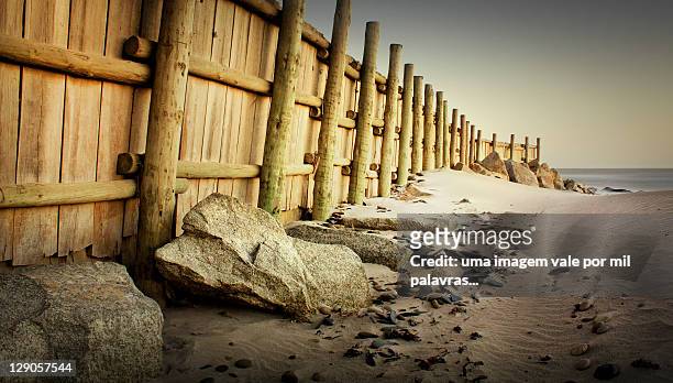 wooden fence - fotografia imagem foto e immagini stock