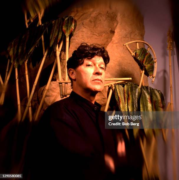 Canadian singer/songwriter and founding member/guitarist of "The Band", Robbie Robertson poses for a portrait circa November, 1994 at The National...