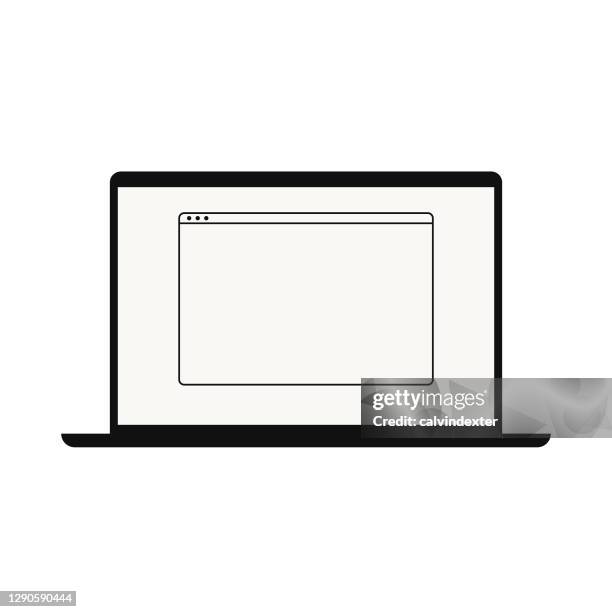 laptop computer design - computer screen home stock illustrations