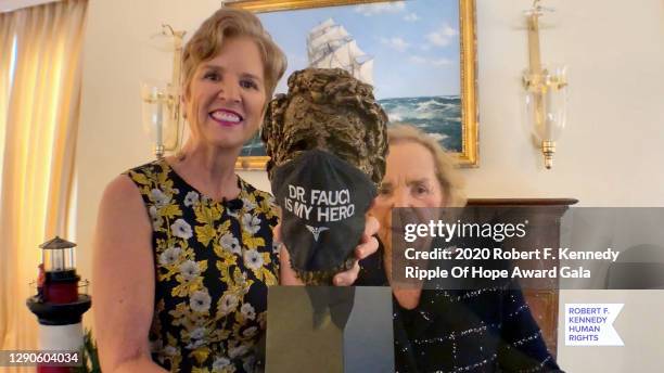 In this screengrab, Kerry Kennedy and Ethel Kennedy speak at the 52nd annual Robert F. Kennedy Ripple of Hope Award gala, honoring courageous human...