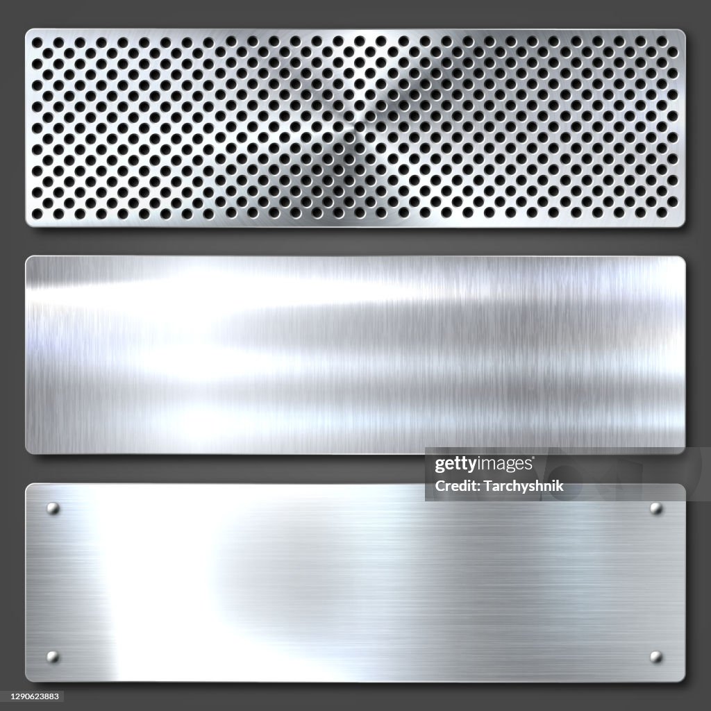 Stainless Texture File Realistic Brushed Metal Textures Set Polished Stainless Steel ...