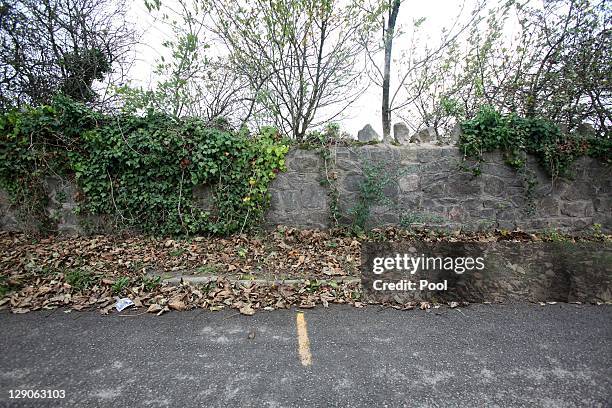 View of the place where Joanna Yeates body was found dumped on Christmas Day on October 12, 2011 in Bristol, England. The jury in the Vincent Tabak...