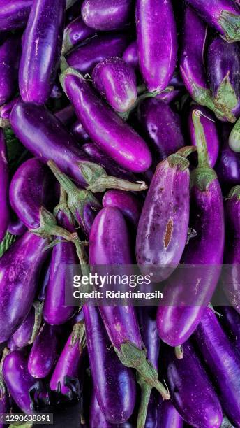 close up of eggplants - eggplant stock pictures, royalty-free photos & images