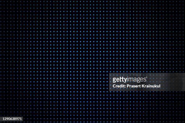 dot rgb background television.blue color dot use for background design - led light stockfoto's en -beelden