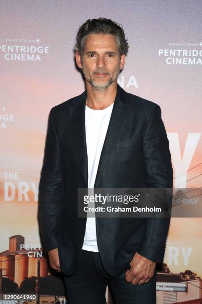 Actor Eric Bana attends the Australian premiere of The Dry at Pentridge Cinema on December 11, 2020 in Melbourne, Australia.