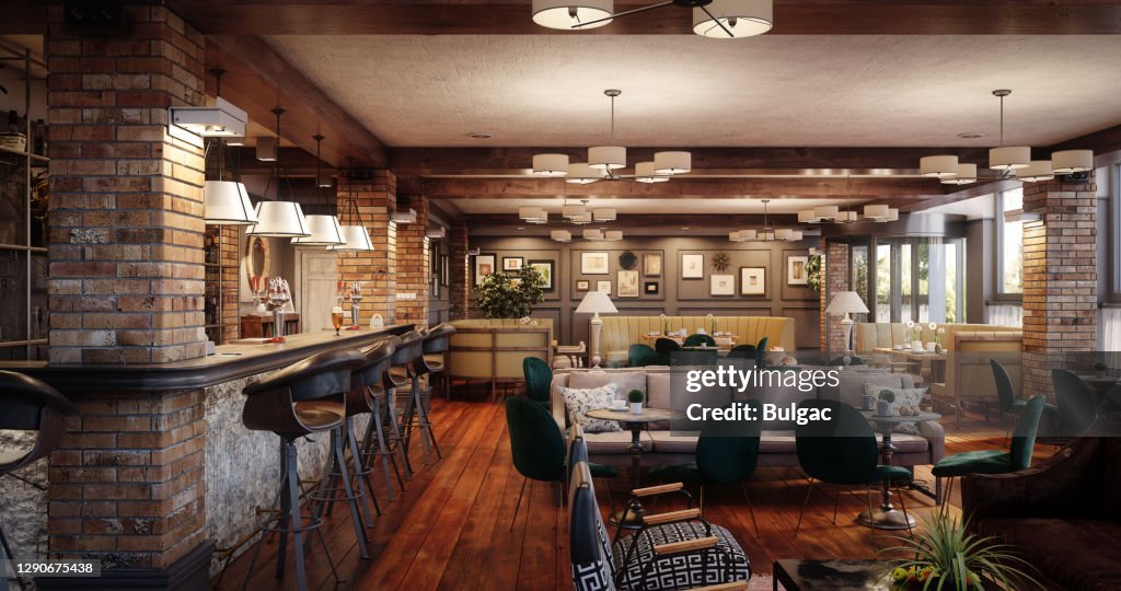 Empty Pub Interior
