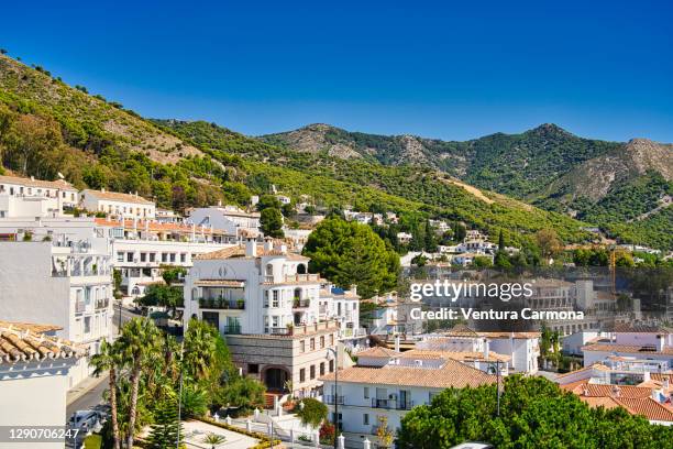 mijas pueblo - costa del sol, spain - mijas pueblo imagens e fotografias de stock