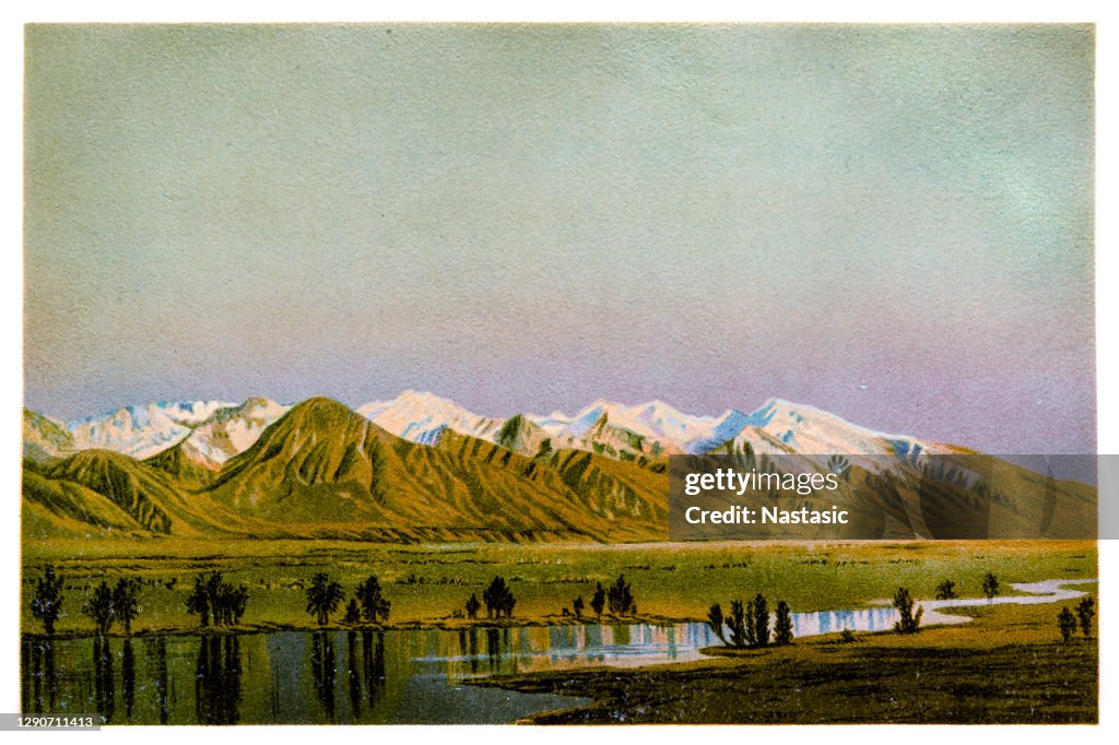 The Wahsatch Mountains in Utah (North America)