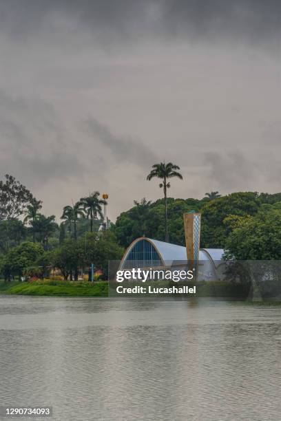church of st. francis of assisi in belo horizonte - oscar niemeyer stock pictures, royalty-free photos & images