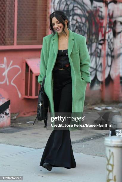 Ana Villafane is seen on the set of "Younger" on December 11, 2020 in New York City.