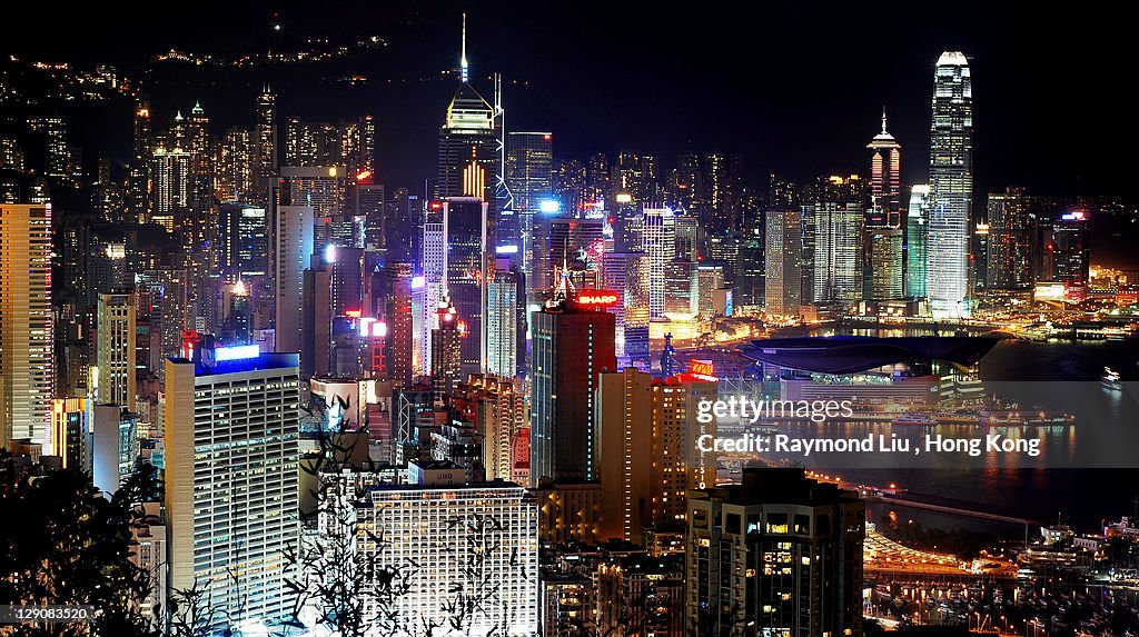 Night view at Hong Kong