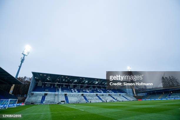 General view inside the stadium prior to the Second Bundesliga match between SV Darmstadt 98 and Hamburger SV at Jonathan-Heimes-Stadion am...