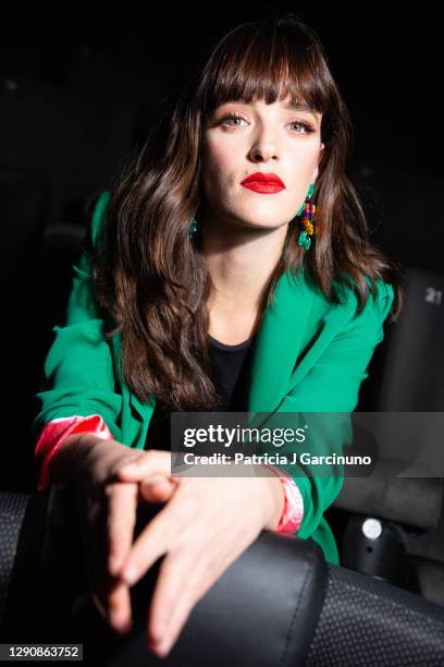 French-Spanish actress Susana Abaitua poses during a portrait session at Kinépolis on December 11, 2020 in Madrid, Spain.