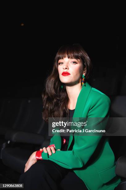 French-Spanish actress Susana Abaitua poses during a portrait session at Kinépolis on December 11, 2020 in Madrid, Spain.