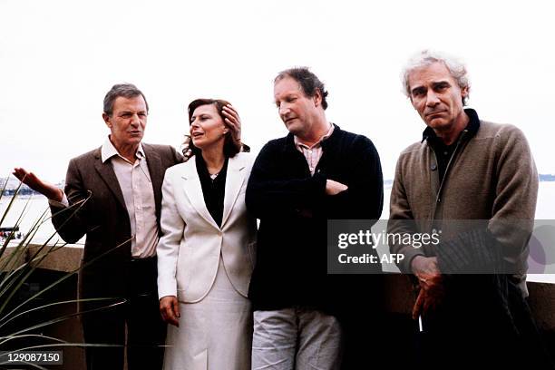 - Photo taken on May 8, 1983 during the Cannes Film Festival, southern France, showing German actor Heinz Bennent , next to French actress Magali...