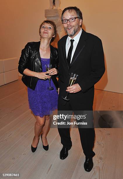 Director Fernando Meirelles and actress Dinara Drukarova attend the after party for "360" during the BFI London Film Festival Opening Gala at the...