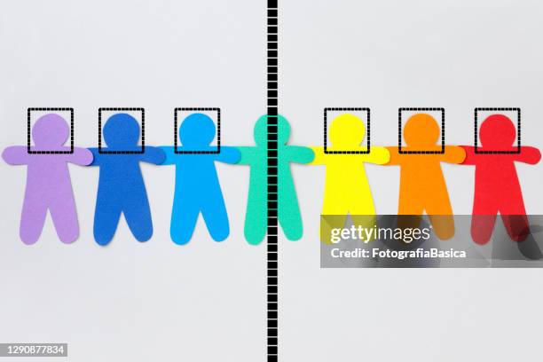 divided facially recognized boys - surrounded by technology stock illustrations