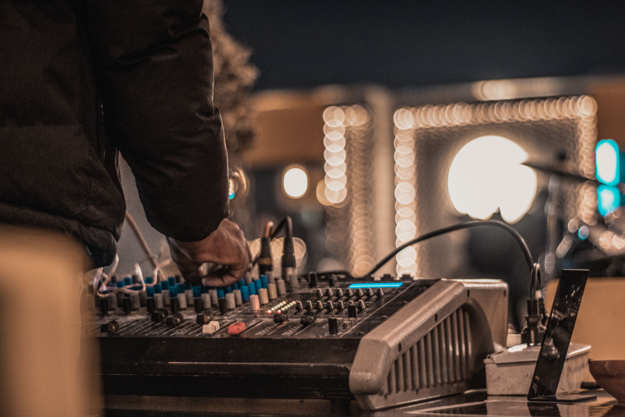 DJ sound check