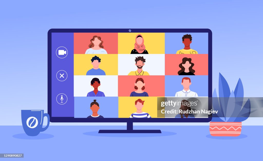 Video Call Modulus Video Call Concept High-Res Vector Graphic - Getty Images