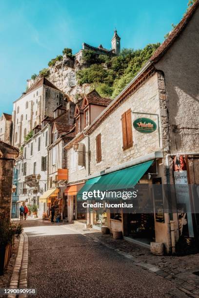 羅卡馬杜爾村，多爾多涅，法國 - rocamadour 個照片及圖片檔