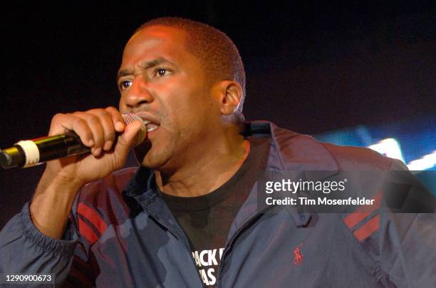 Tip of A Tribe Called Quest performs during Rock the Bells at Shoreline Amphitheatre on August 16, 2008 in Mountain View, California.