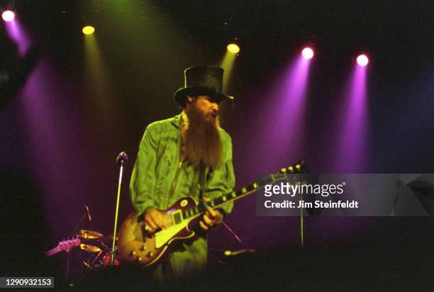 Billy Gibbons of ZZ Top performs during their El Loco tour at the St. Paul Civic Center in St. Paul, Minnesota on August 7, 1981.