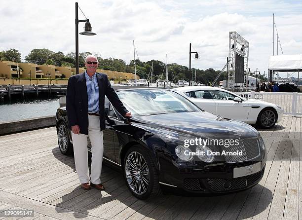 Dennis Lillee arrives at the Wharf4Ward cancer fundraiser on October 13, 2011 in Sydney, Australia.