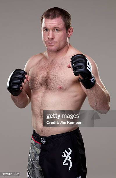 Matt Hughes poses for a portrait on May 10, 2011 in Las Vegas, Nevada.