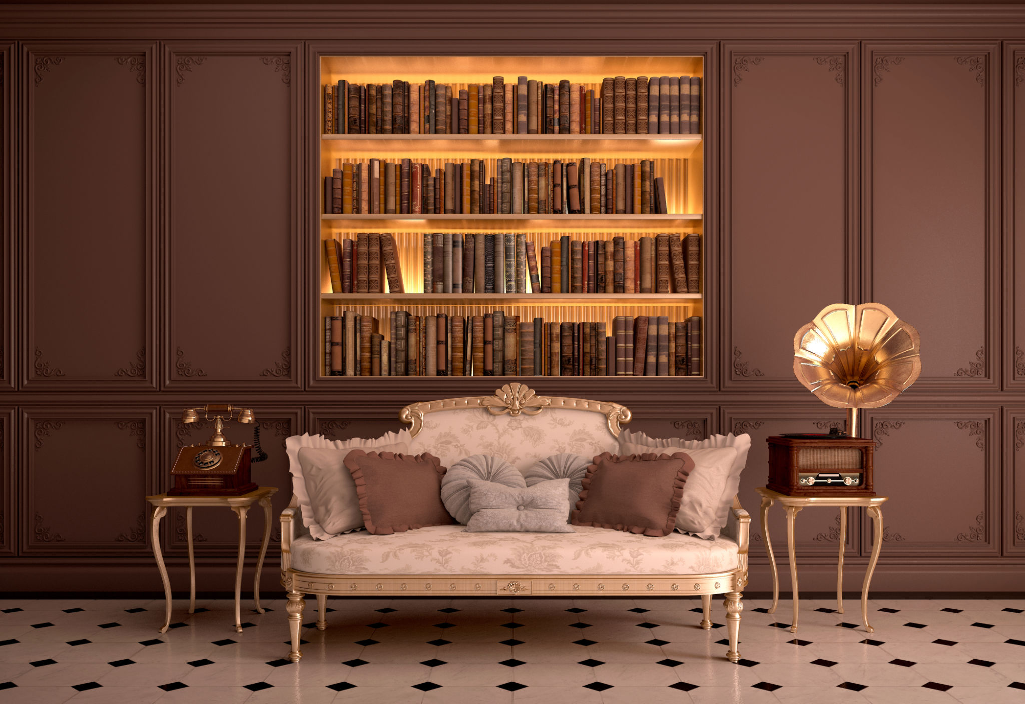 vintage luxury interior