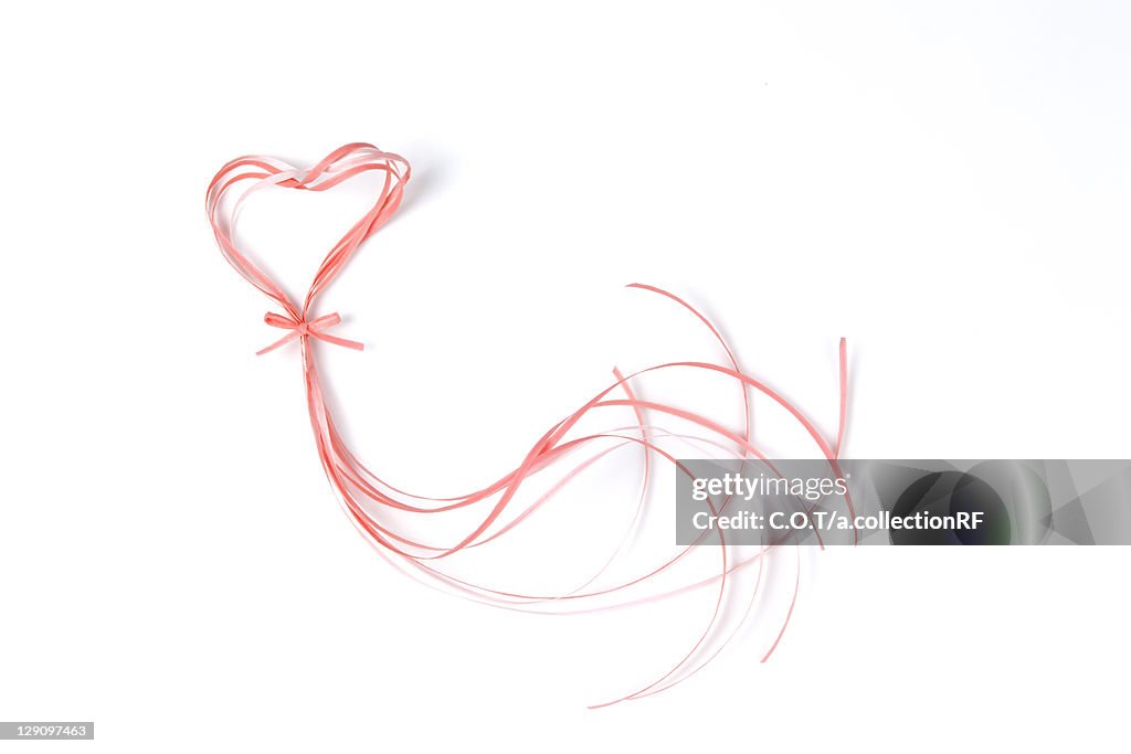 Ribbon in Love Heart Shape