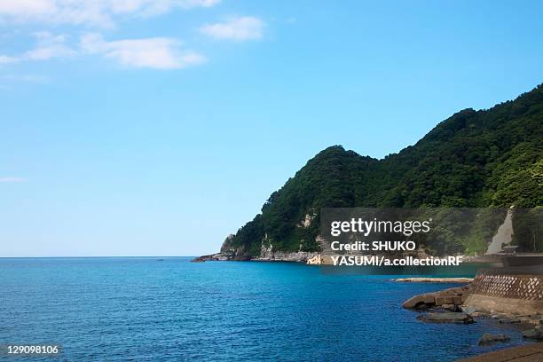 coastline and sea of japan - hyogo prefecture stock pictures, royalty-free photos & images