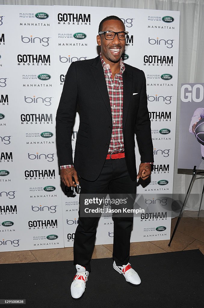 Land Rover Manhattan And Gotham Magazine Host Launch Of 2012 Range Rover Evoque And October Issue With Amar E. Stoudemire