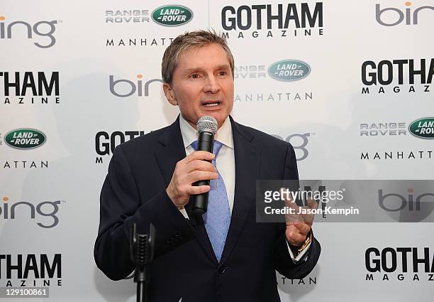 Gary Flom attends the Land Rover Manhattan And Gotham Magazine Host Launch Of 2012 Range Rover Evoque And October Issue With Amar E. Stoudemire at...