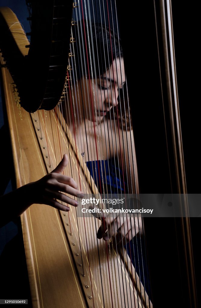 Harfenspieler Mädchen