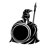 Spartan sign with spear and shield.