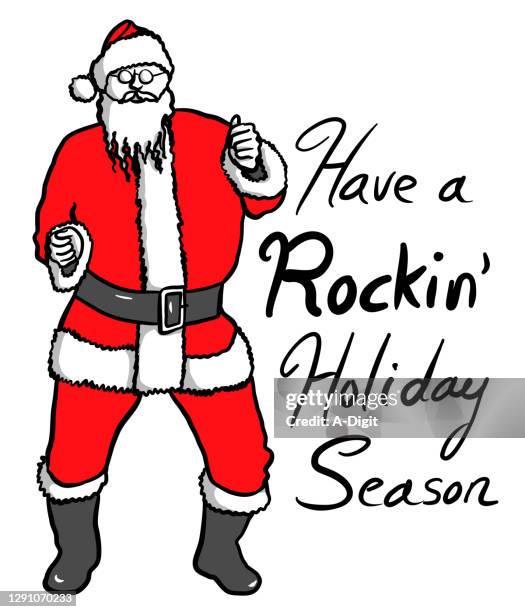 rockin' holiday season - fur coat stock illustrations