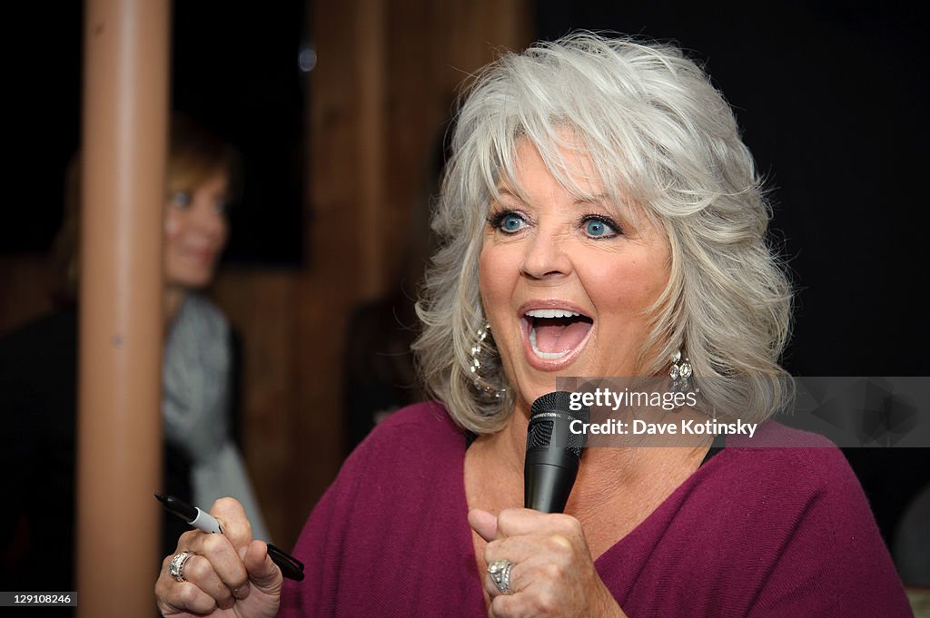 Paula Deen Signs Copies Of "Paula's Southern Cooking Bible"