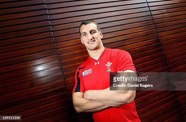 Sam Warburton, the Wales captain, poses after a Wales IRB Rugby World Cup 2011 team announcement at the Grand Hotel on October 13, 2011 in Auckland,...