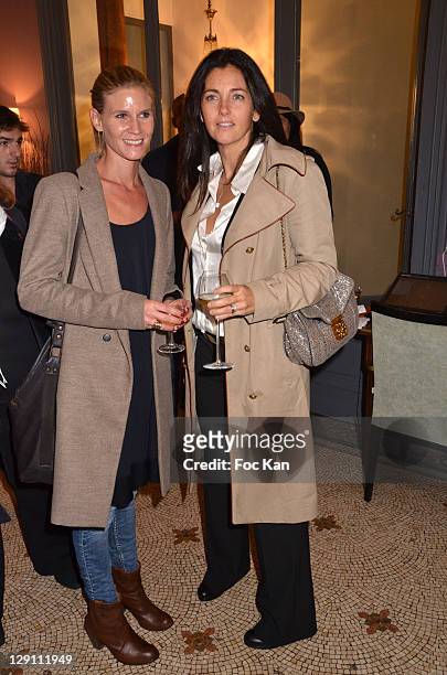 Actresses Sarah Lelouch and Cristiana Reali attend the Valenciennes Cinema Festival - Fiction Films Gala Arrivals at the Via Ristorente on October...