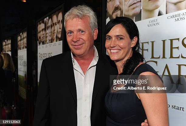 Producers Philip Rose and Vanessa Coifman arrive at the "Fireflies In The Garden" Premiere at Pacific Theaters at the Grove on October 12, 2011 in...