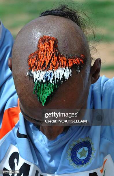 Indian cricket fan Sudhir Kumar Gautham poses with his haircut in the... News Photo - Getty Images Indian cricket fan Sudhir Kumar Gautham poses with his haircut in the... News Photo - Getty Images