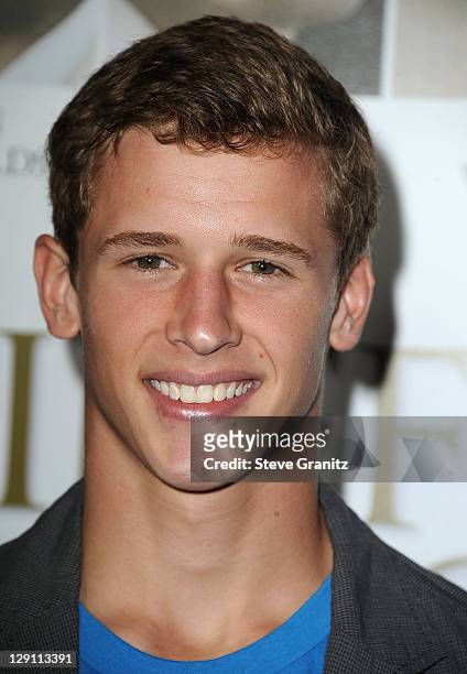 Cayden Boyd arrives at the "Fireflies In The Garden" Los Angeles Premiere at Pacific Theatre at The Grove on October 12, 2011 in Los Angeles,...