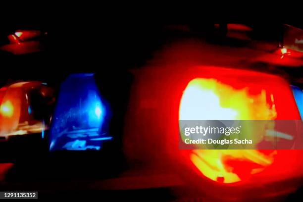 bright flashing police lights - ambulance lights stock pictures, royalty-free photos & images