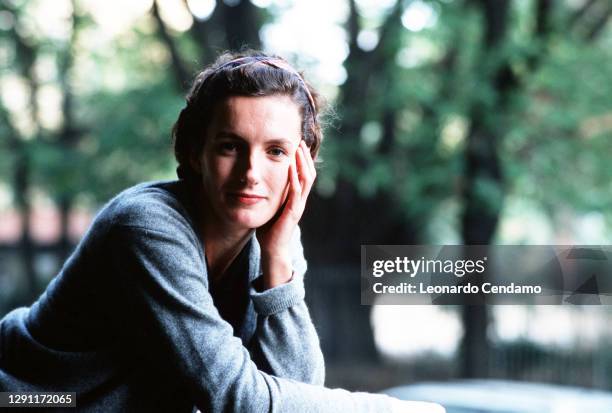 French teacher and award-winning novelist Anna Gavalda, Milan, Italy, 29th October 2001.