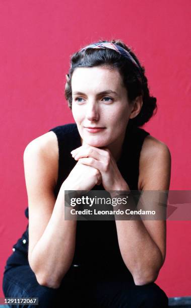 French teacher and award-winning novelist Anna Gavalda, Milan, Italy, 29th October 2001.