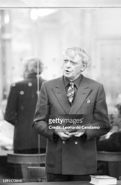 English writer and composer Anthony Burgess, Milan, Italy, 18th September 1997.
