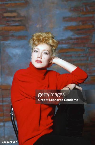 Italian actress Nancy Brilli, Milan, Italy, 23rd March 1986.